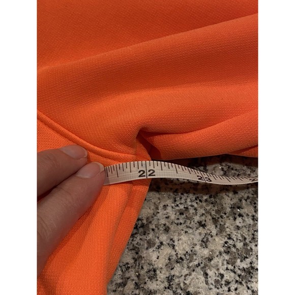 Under‎ Armour Hoodie Women Orange/Purple Logo Pullover Sweatshirt PTP 22 - Picture 4 of 4